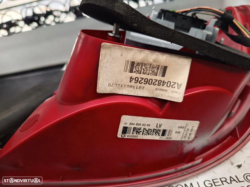 Farolim traseiro Mercedes W204 2011 Ref: A204 820 62 64 - 4