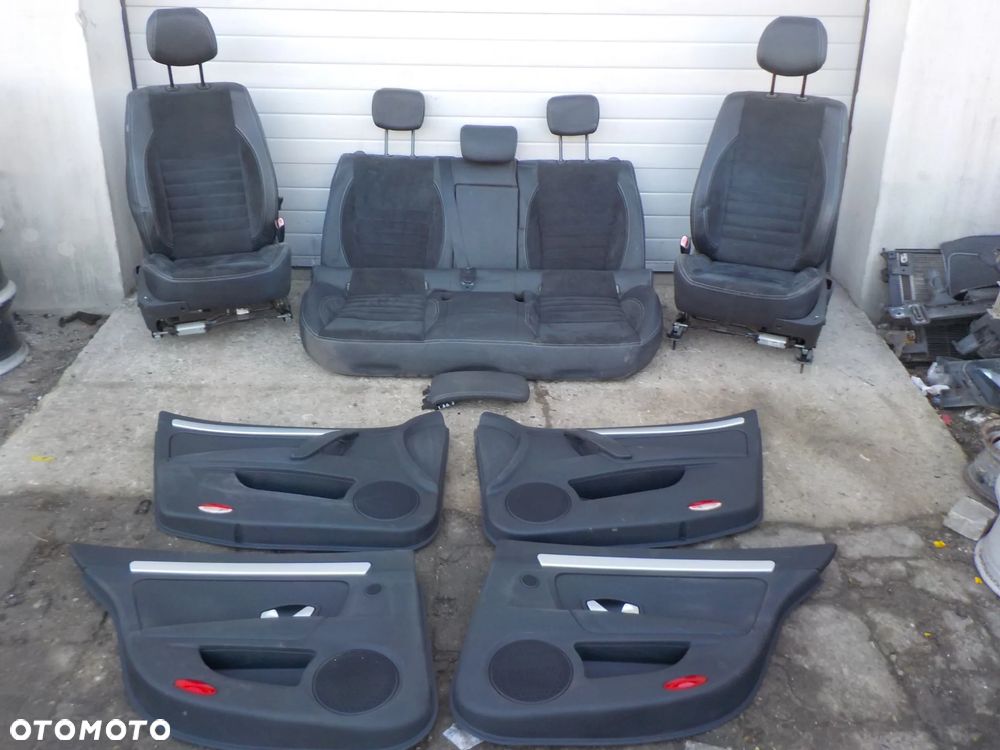RENAULT LAGUNA III HB  FOTELE KANAPA SKÓRA ALCANTARA BOCZKI - 1