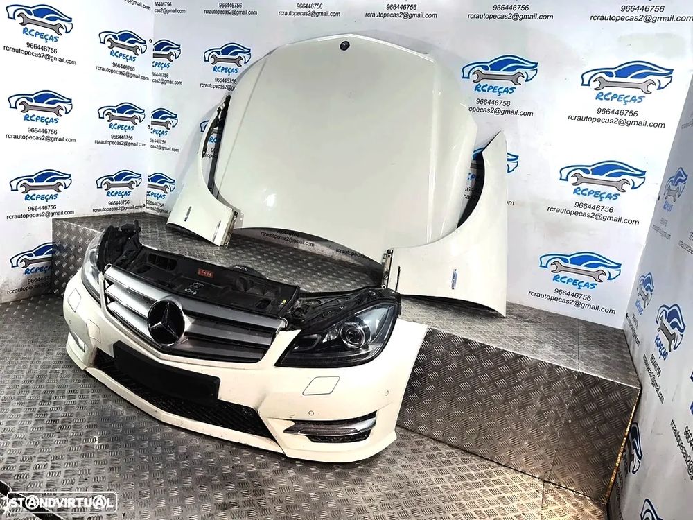Mercedes Benz W204 C220 AMG Facelift Frente Completa Xenon Diesel 651.911 2006 / 2014 - Parachoques Radiador Parachoque Guarda Lamas Guarda-Lama Optica Opticas Farois Farol Grelha Reforço Fibra Xénon - 2