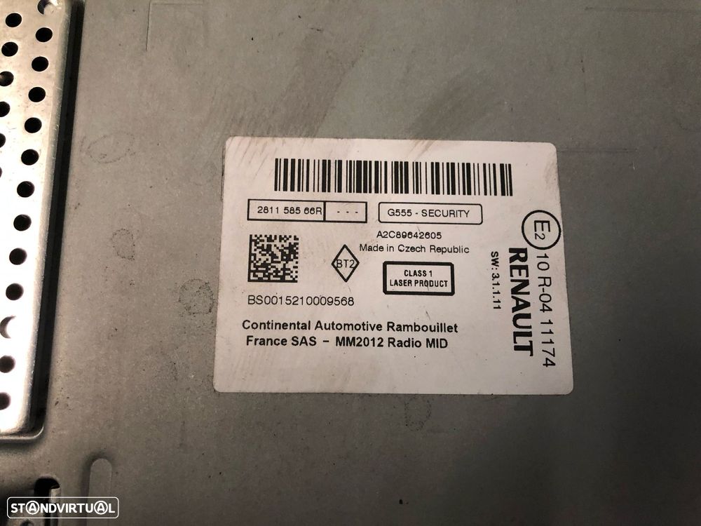 RENAULT SCENIC III AUTO RÁDIO CD - R148 - 3