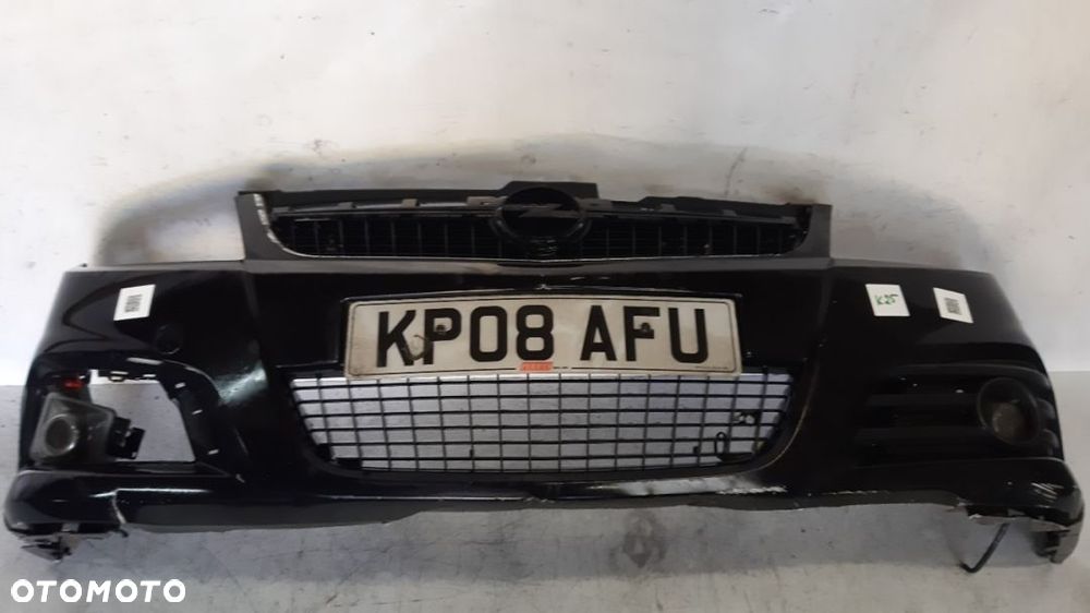 ^ ZDERZAK PRZÓD PRZEDNI OPEL VECTRA C LIFT FL Z20R CZARNY HALOGENY - 1