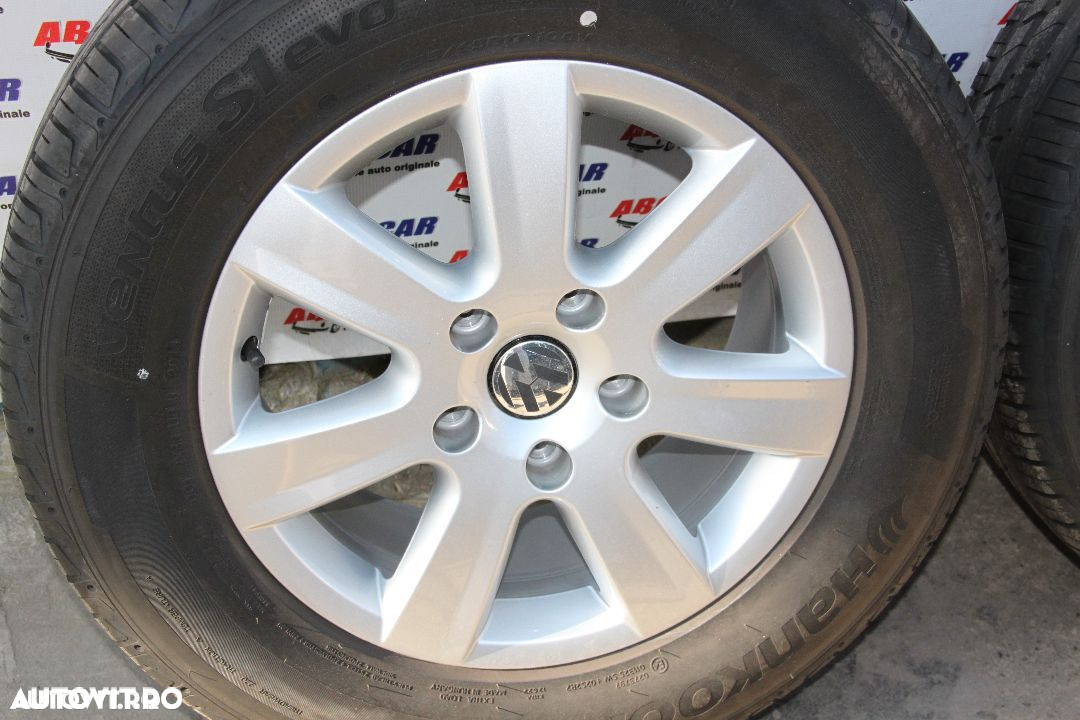 Jante aliaj Sonora aluminiu Roti Vw Touareg 7P 5X130 235/65 R17 HANKOOK DOT 2014  COD: 7P6601025 IMPECABILE - 5
