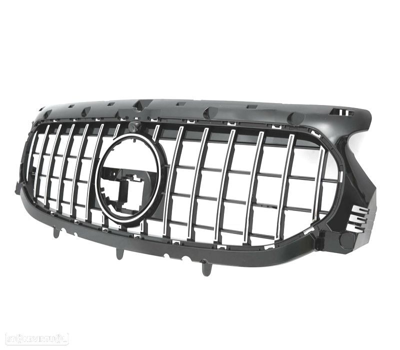 GRELHA FRONTAL MERCEDES GLA H247 AMG 20- LOOK GT PRATEADA - 2