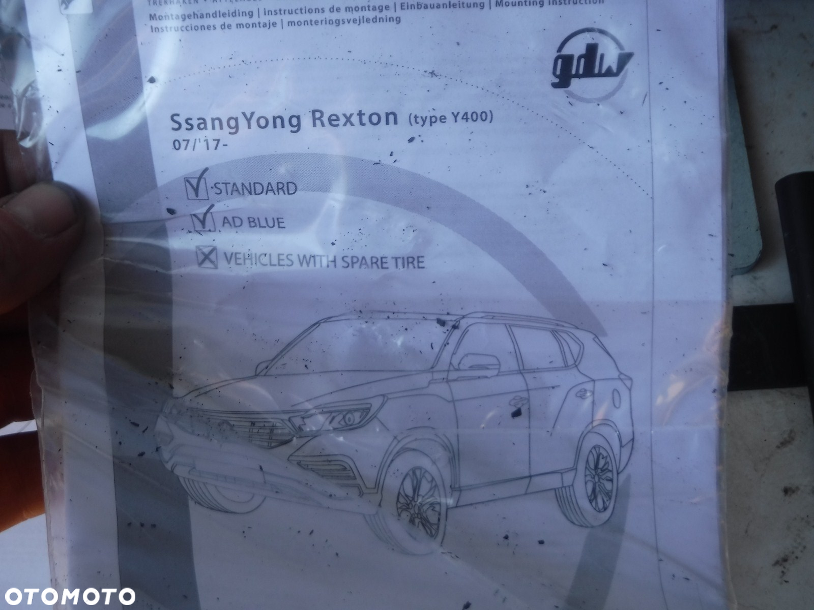 ssang yong rexton  y400 17r- hak nowy automat gdw 2348t60 - 3