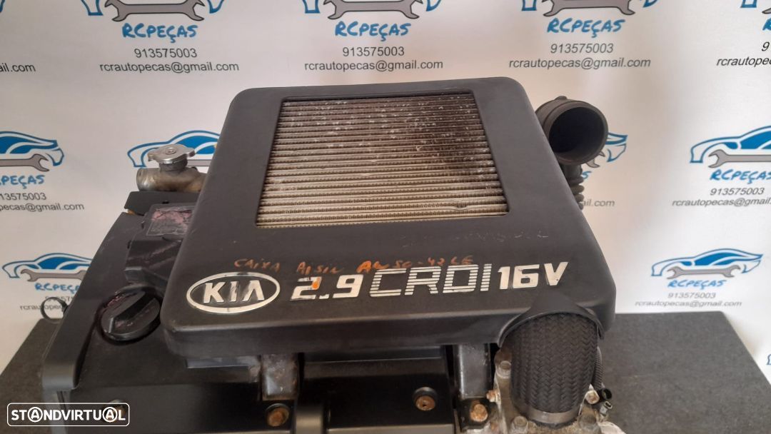MOTOR COMPLETO 2.9 CRDI 16V 144CV J3 CRDI KIA CARNIVAL II 2 MK2 HYUNDAI TERRACAN MOTOR ARRANQUE BIMASSA ALTERNADOR COMPRESSOR AR CONDICIONADO BOMBA DIRECAO DIREÇÃO TURBO INJETOR INJETORES - 1