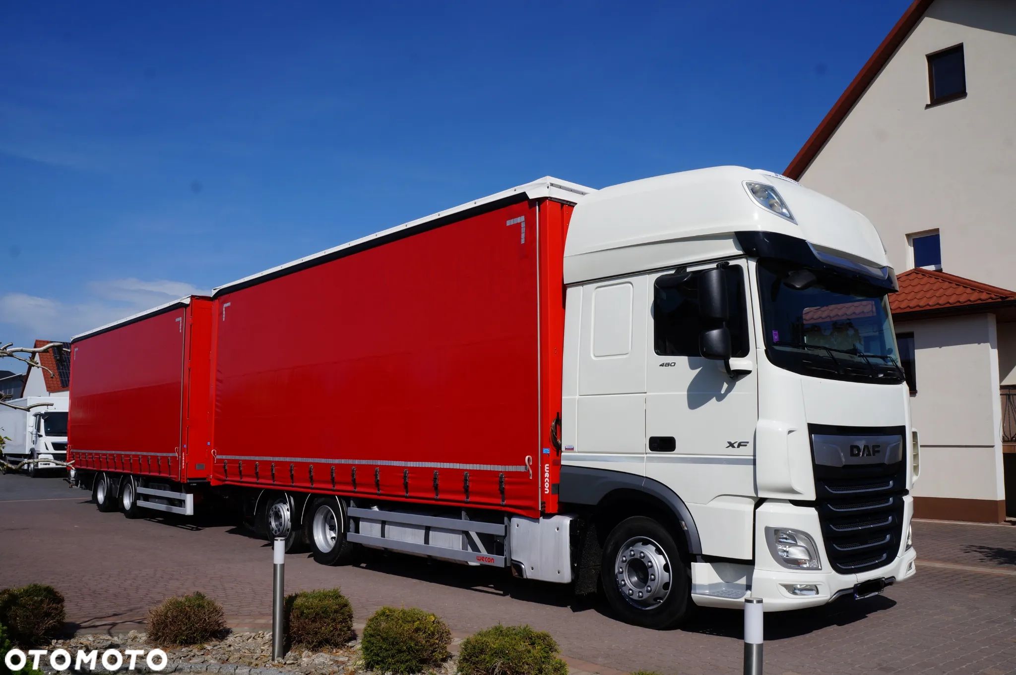 DAF XF 480 EURO 6 ZESTAW TANDEM PRZEJAZDOWY 120 M3  7,8 M + 7,8 M WECON - 1