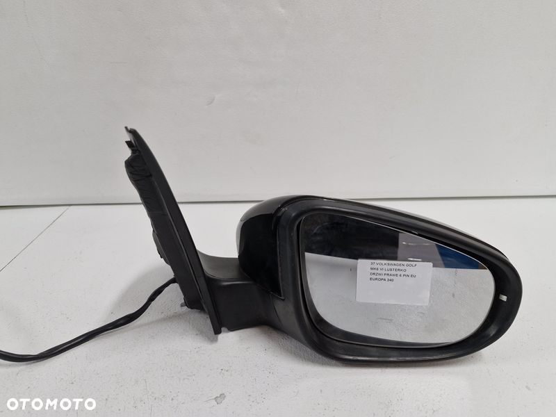 volkswagen golf 6 vi lusterko drzwi prawe 6 pin eu - 10