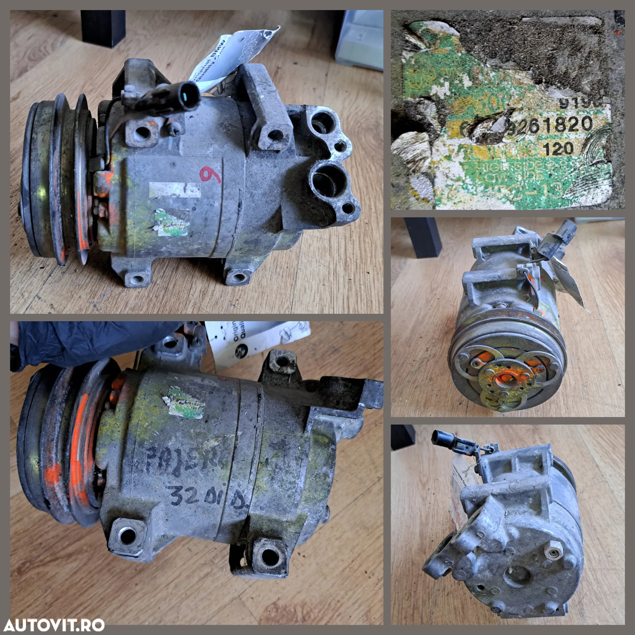 Compresor clima ac aer conditionat climatronic climatizare Audi A4 A6 A8 Q5 Volkswagen VW Phaeton Alfa Romeo Fiat Stilo Bravo Lancia Toyota Rav 4 Mitsubishi Pajero - 7