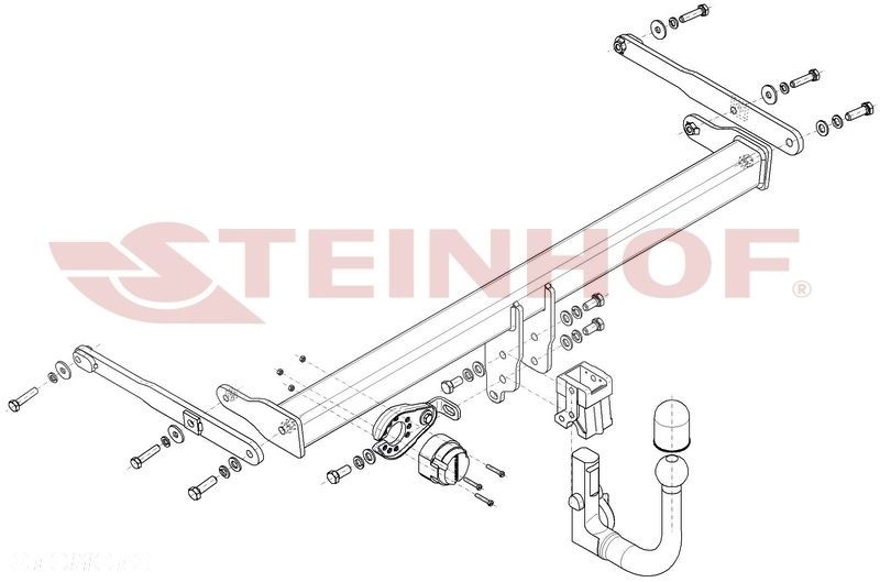 Wypinany hak holowniczy + Moduł 7 pin do Ford Focus IV 5 drzwi od 2018 - 2