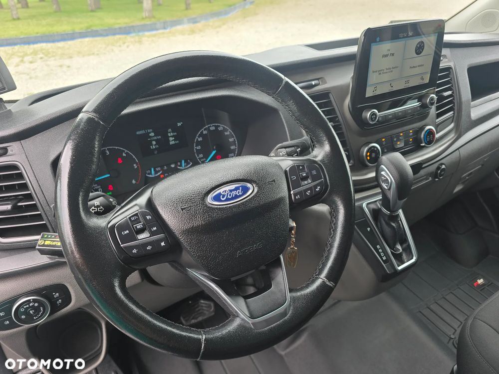Ford TRANSIT CUSTOM CHŁODNIA +FUNKCJA GRZANIA + PODŁONCZENIE NA POSTOJU 230V  MODEL L2H2 340L-170 AUTOMAT 48 Tyś km SERWIS ASO FORD DO OSTATNIEGO Km SALON POLSKA BOGATA OPCJA WYPOSAŻENIA AUTOMAT KAMERA COFANIA + CZUJNIKI COFANIA LEDY METALIK ASYSTENTY KIEROWCY - 29