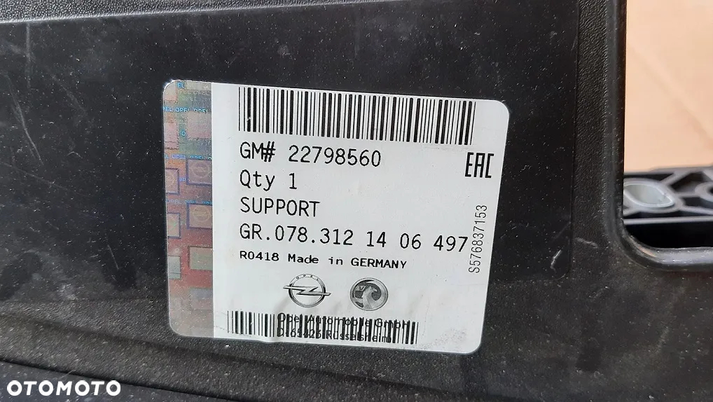 Opel Insignia A lift wzmocnienie grilla atrapy 22798560 - 4