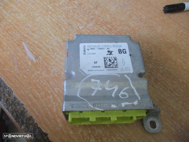 Modulo Airbag 8V5114B321BG FORD FIESTA 6 2009 1.4TDCI   0P  PRETO - 1