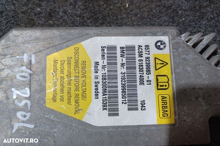 Calculator airbag 9239985 MX1253 BMW Seria 5 F10 [2009 - 2013] - 4