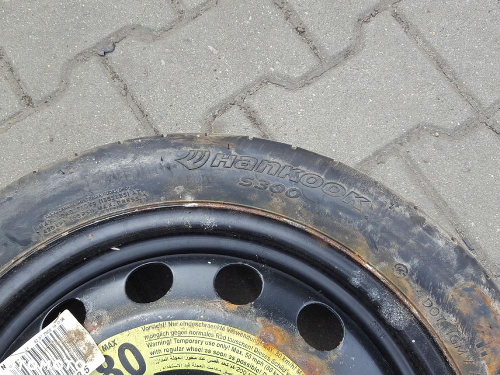 SEAT LEON II ALTEA A3 8P KOŁO DOJAZDOWE 16 5X112 - 5