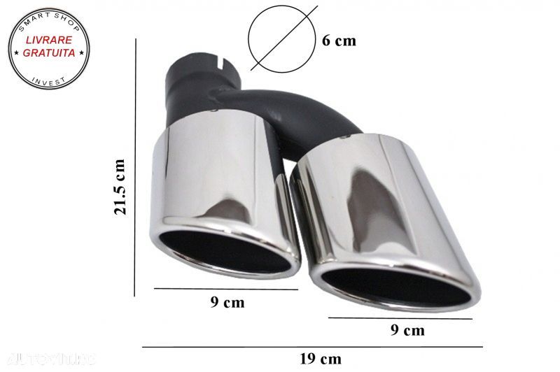 Difuzor Bara Spate si Ornamente toba AUDI A4 B8 Facelift Sedan/Avant (2012-2015) c- livrare gratuita - 9