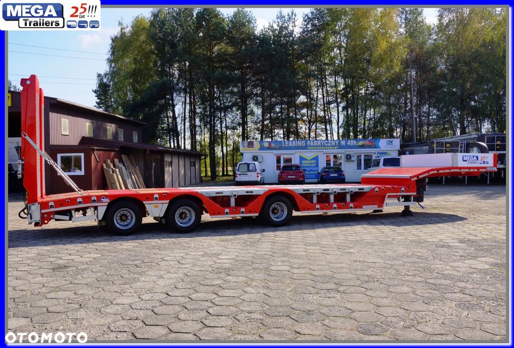 Mega Nisko-podłogowa 3 osie, 18,60 m dł., ZAGŁEBIENIA NA KOŁA pod maszyny leśne i budowlane !!! - 11