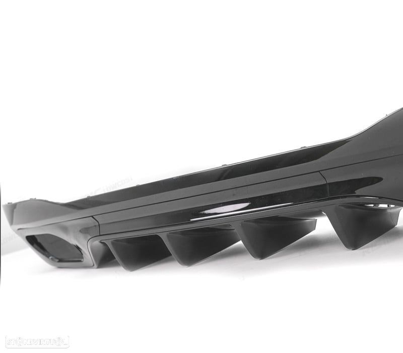 DIFUSOR MERCEDES W206 AMG 21- LOOK C43 + PONTEIRAS DE ESCAPE PRETAS - 5