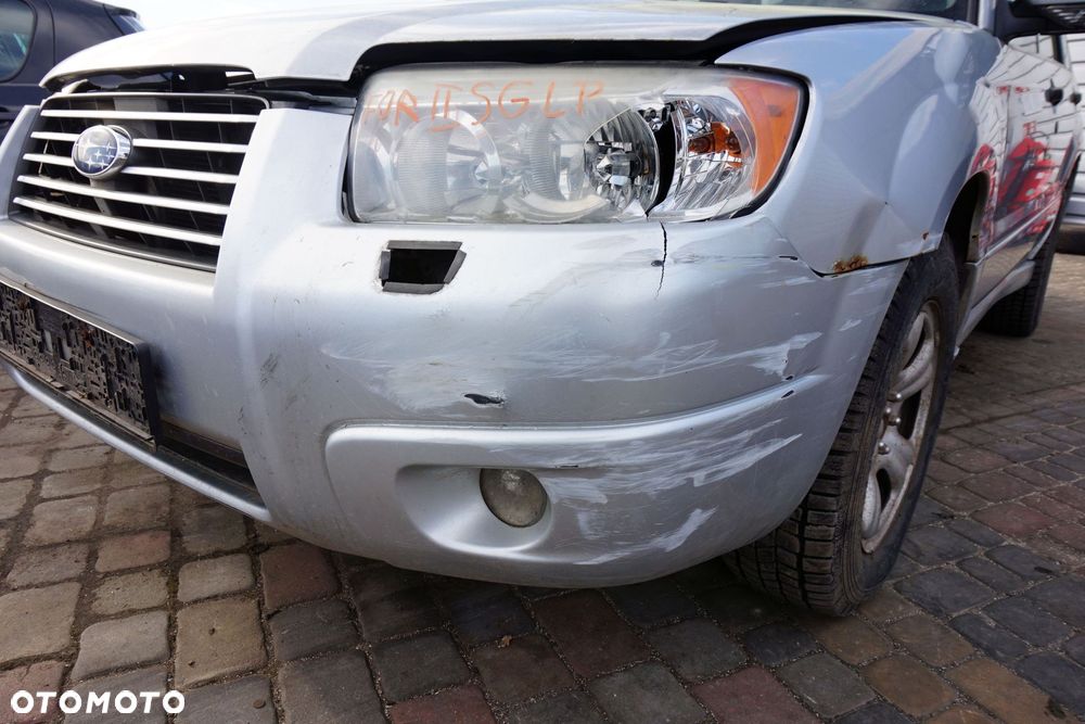 ZDERZAK PRZEDNI FORESTER II SG LIFT 01G 57704SA070 SREBRNY SUBARU 2006-2008 - 6