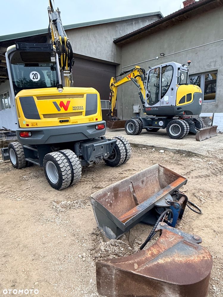 Wacker Neuson Koparka Kołowa 6 TON Wacker NEUSON 6503 -2 Pług Ramię Long 3 Łamane POWERTILT Lenhoff Klimatyzacja łyżki przedsiębierne MS03 6503 ew65 wiertnica łuparka widły grabie - 26