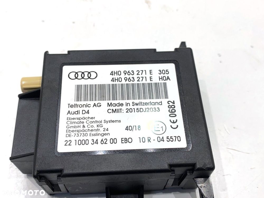 MODUŁ WEBASTO  AUDI Q8 (4MN) 2018 - 2022 50 TDI Mild Hybrid quattro 210 kW [286 KM] Hybryda silnik - 4