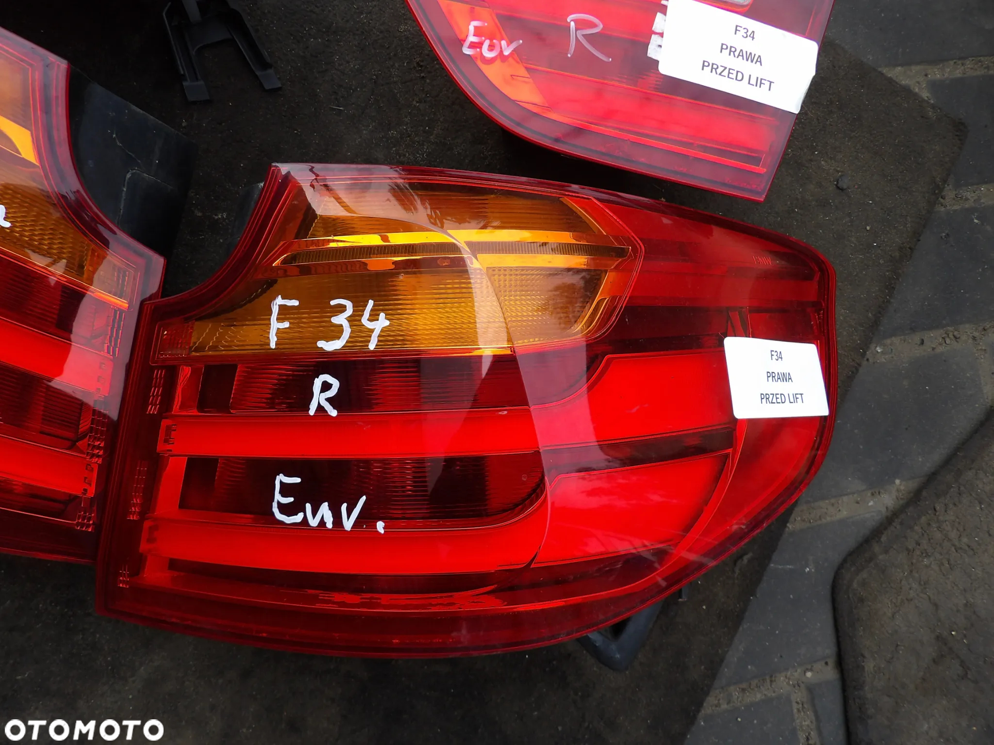 BMW - F34 - PRZED LIFT - LAMPY TYLNE - KOMPLET - EUROPA - 7286033  7286034  7286038  7286037 - 3