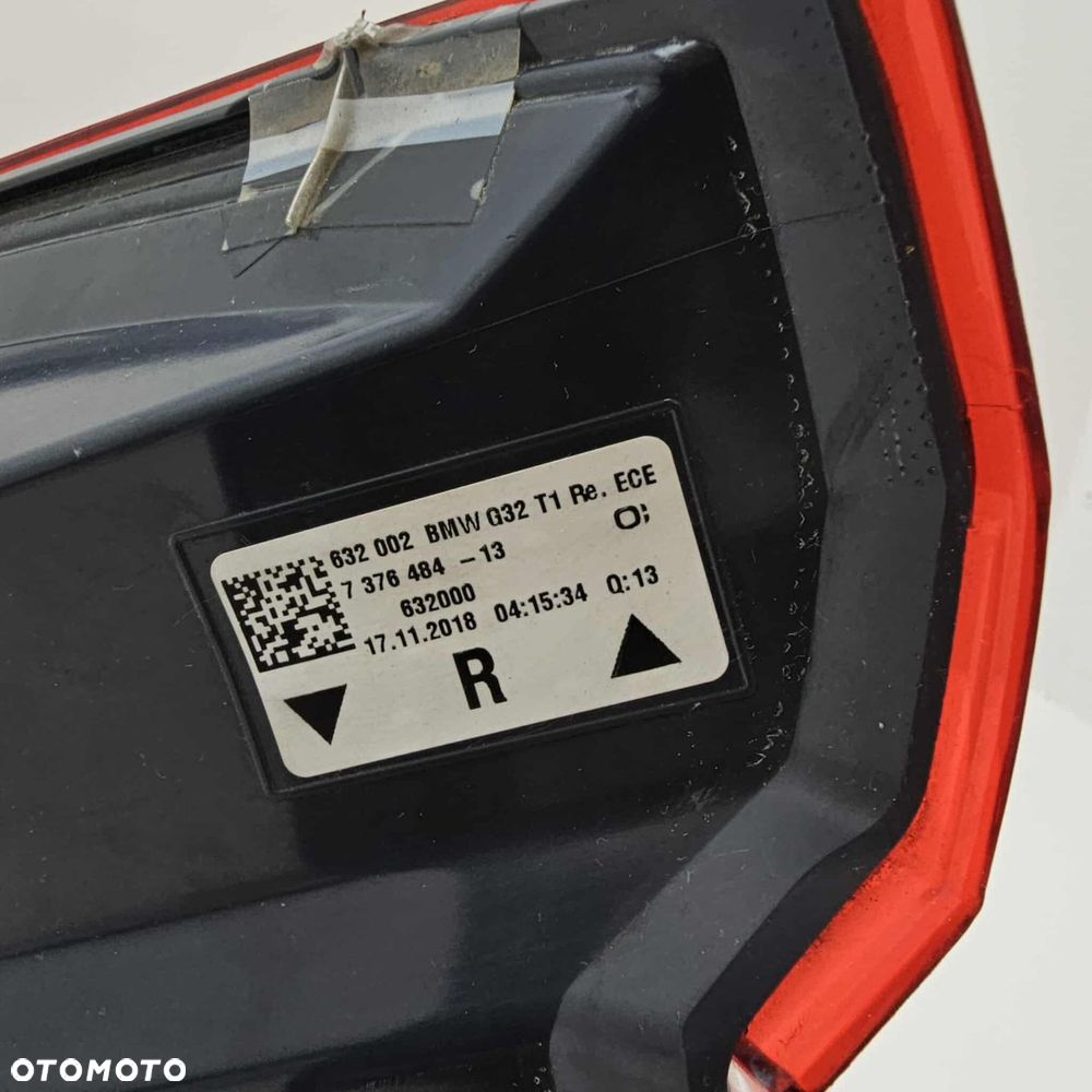 bmw 6 g32 lampa tył tyłna prawa - 7