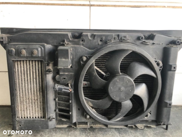 Chłodnica wody klimatyzacji intercooler wentylator komplet Citroen C4 Picasso I 1.6 HDI