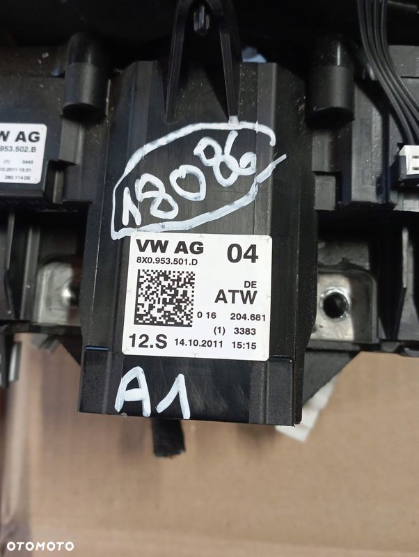 AUDI A1 MANETKI PAJĄK PRZEŁĄCZNIK ZESPOLONY STACYJKA EUROPA 8X0953501D - 5