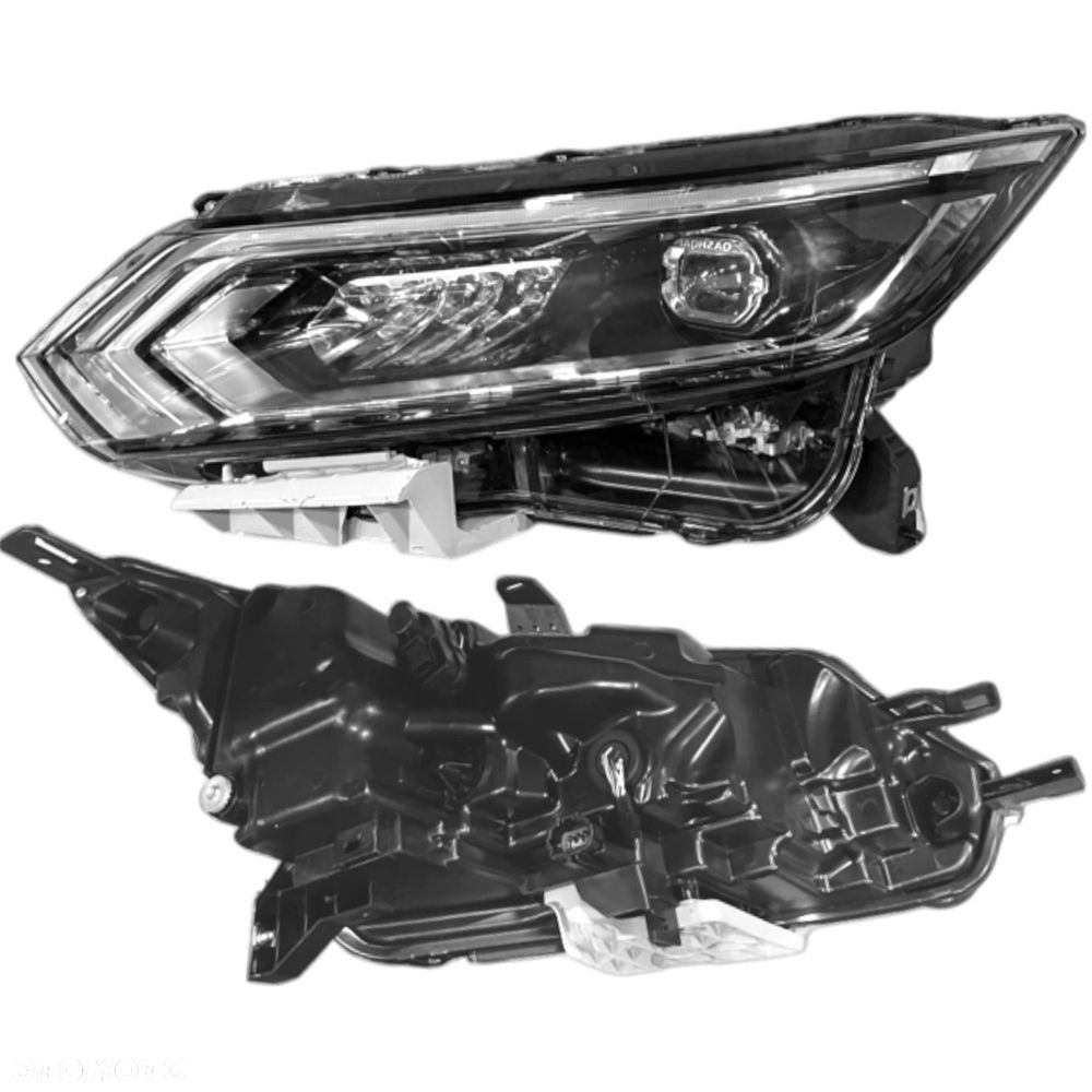 REFLEKTOR LAMPA PRZEDNIA LEWA PRAWA NISSAN QASHQAI 2 J11 2017-2021 KOMPLET - 8