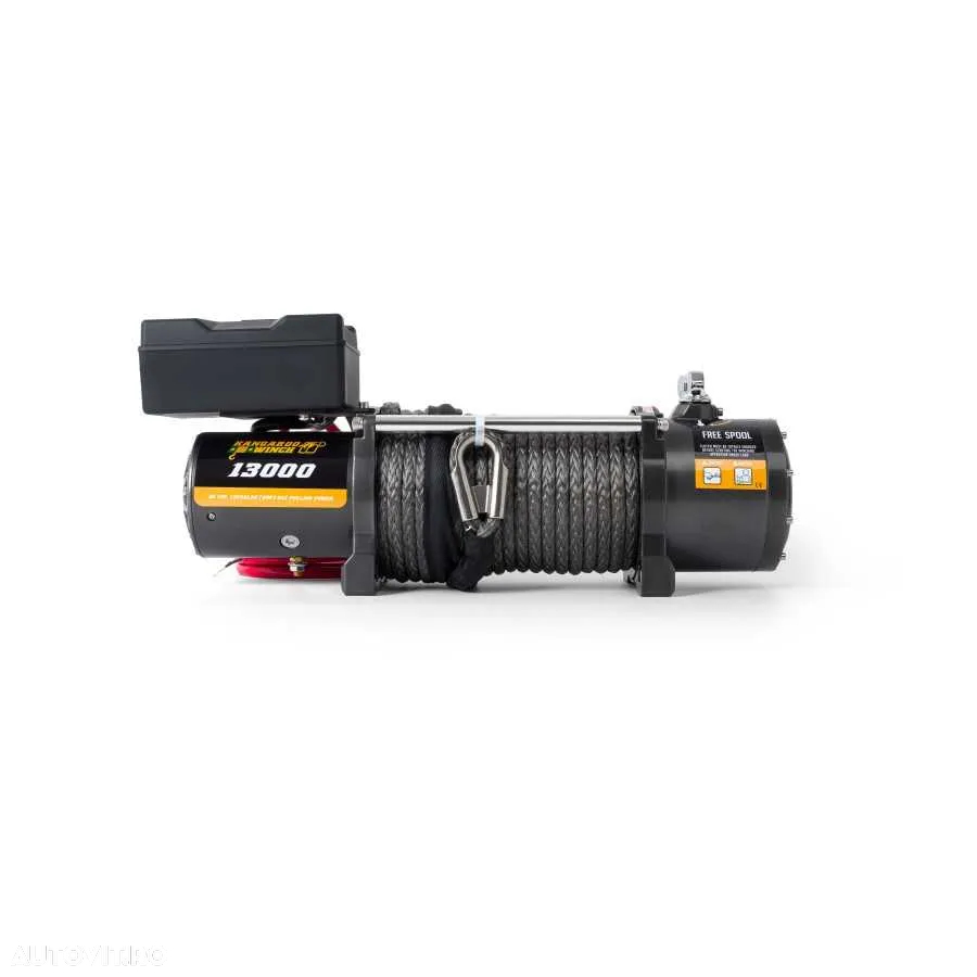 Troliu electric KANGAROOWINCH K 13000lbs (trage 5897 kg), cablu sintetic - 4