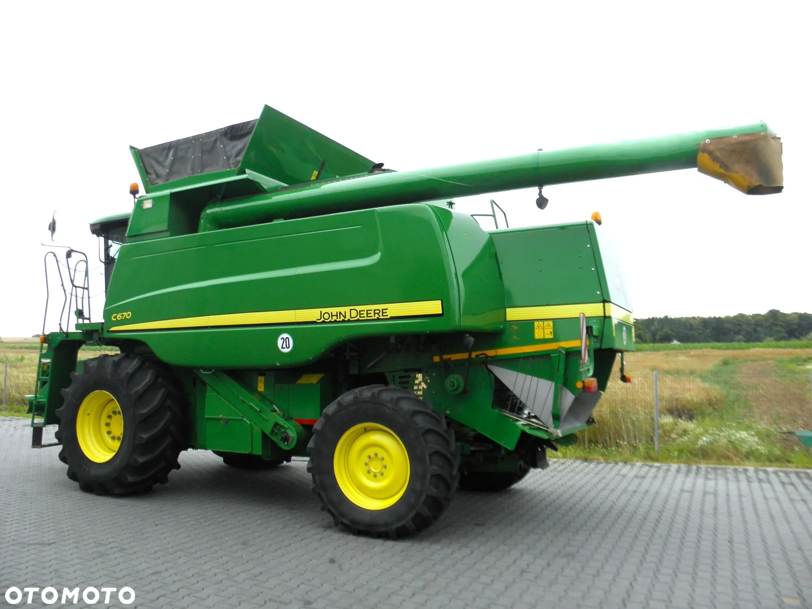 John Deere C 670 2008 Rok, heder 7,6m, 1900 mtg, Nie Malowany, Stan Idealny - 9