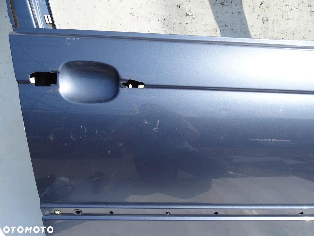 DRZWI PRAWE PRZÓD PRZEDNIE BMW E46 SEDAN KOMBI STAHLBLAU PIERWSZY LAKIER F-VAT - 2
