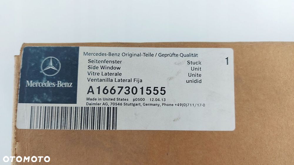 Mercedes ML W166 SZYBA LEWY TYŁ - NOWA - 3