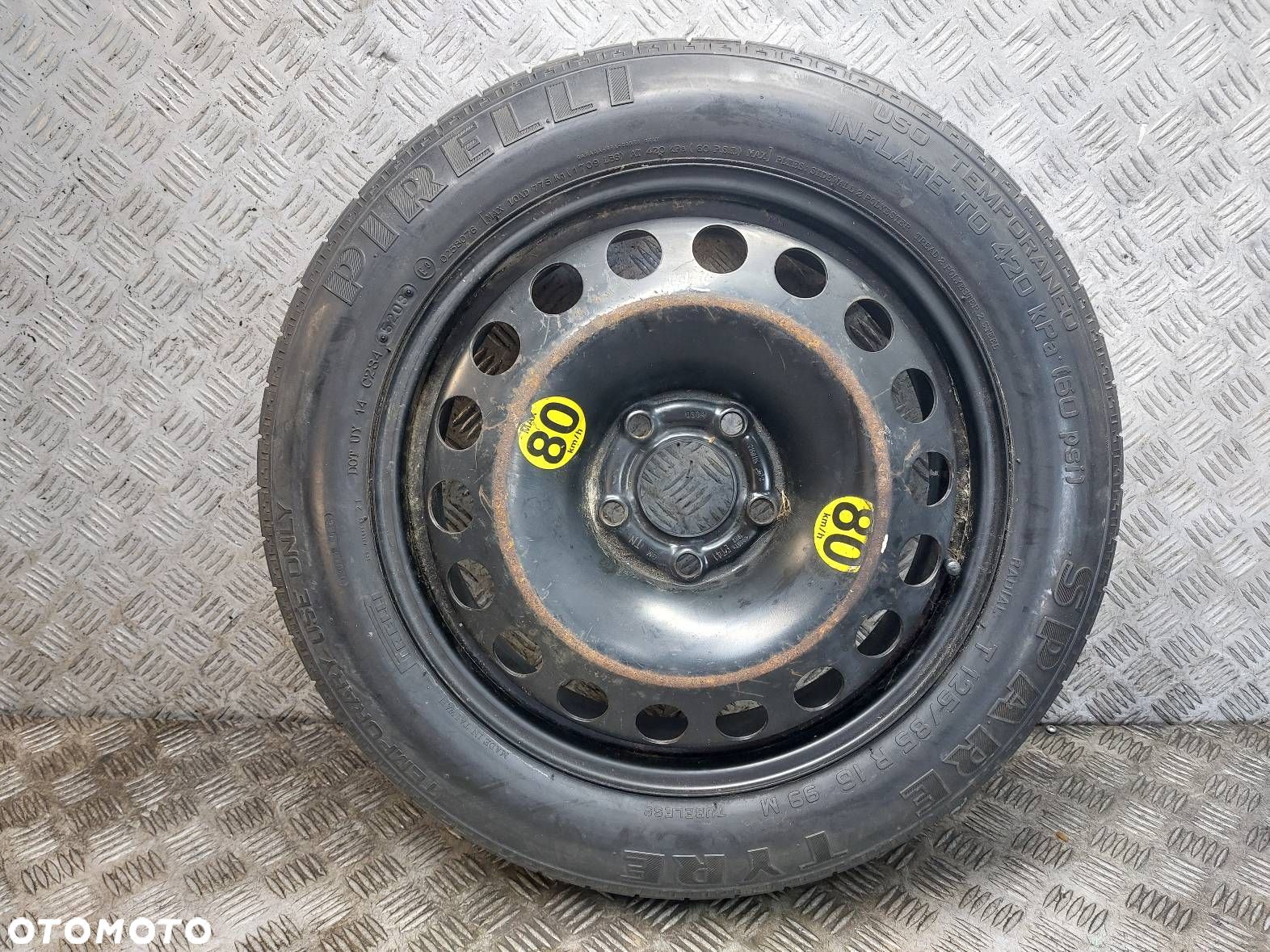 DOJAZDÓWKA 5X110 4Jx16 ET41 FI65,1 125/85R16 PIRELLI SAAB 9-3 II - 1