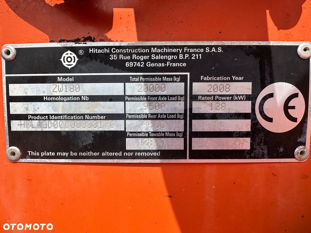 Hitachi ZW 180 - 22