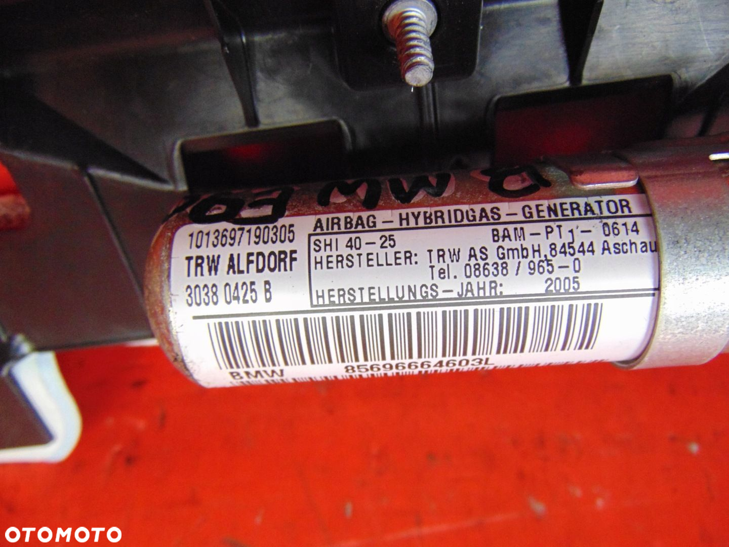 BMW 3 E90 KURTYNA AIRBAG LEWA - 4