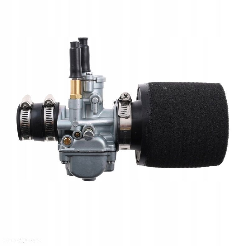 gaźnik wsk 125 21 mm + króciec + filtr powietrza gąbka dellorto replika - 1