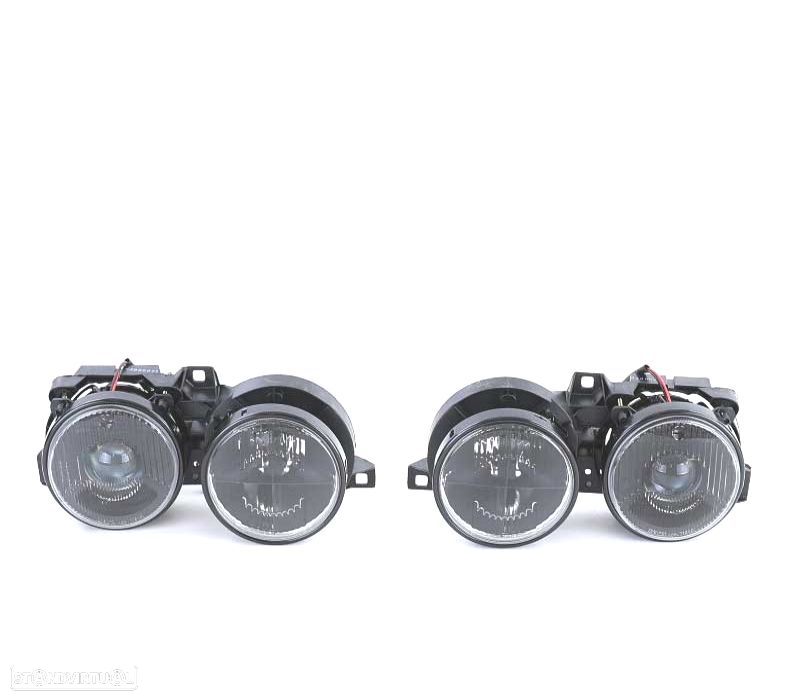 FARÓIS BMW E30 82-94 FUNDO PRETO - 3