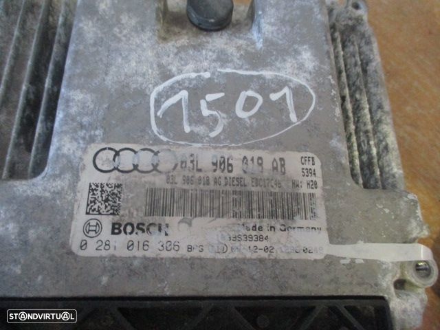 Centralina 0281016306 AUDI A3 8P SPORTBACK 2010 2.0Tdi 140Cv 5P PRETO BOSCH - 2