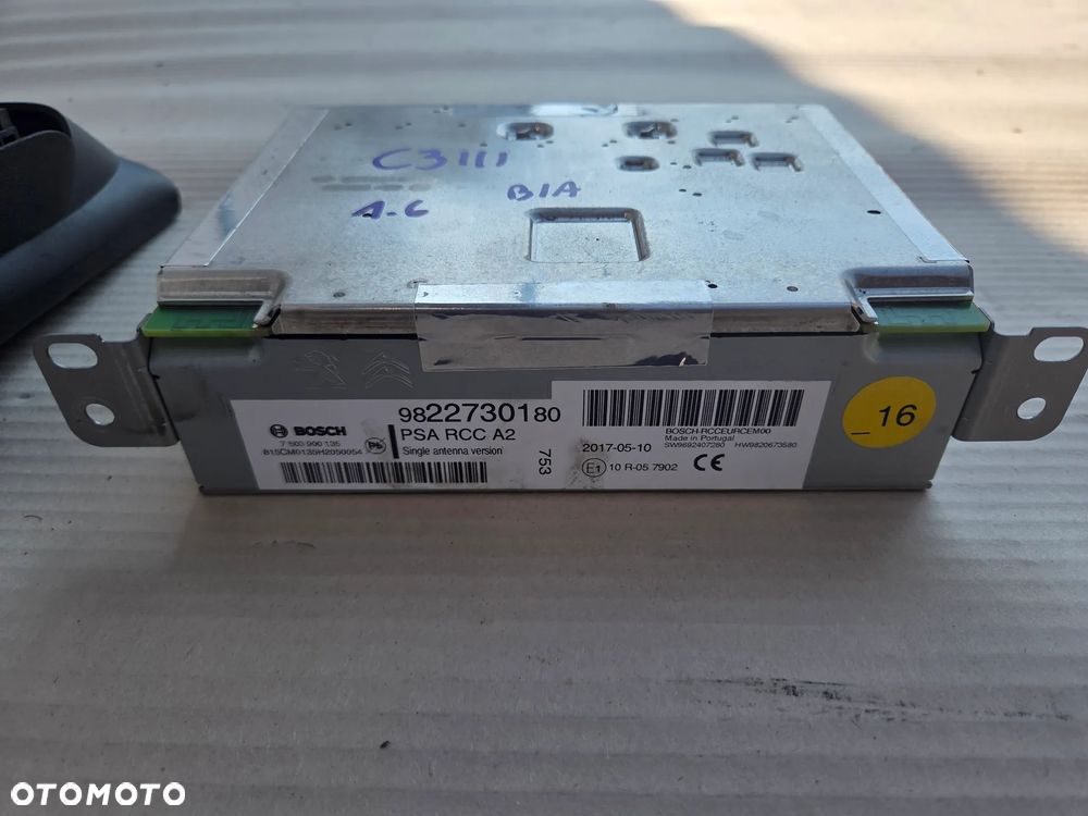Radio nawigacja wyświetlacz Citroen C3 III 9812006580  9822730180 - 6