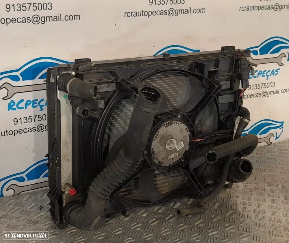 RADIADOR ÁGUA  VENTILADOR ARREFECIMENTO MOTOR INTERCOOLER AC AR CONDICIONADO BMW SERIE 5 E60 E61 3.0D - 6
