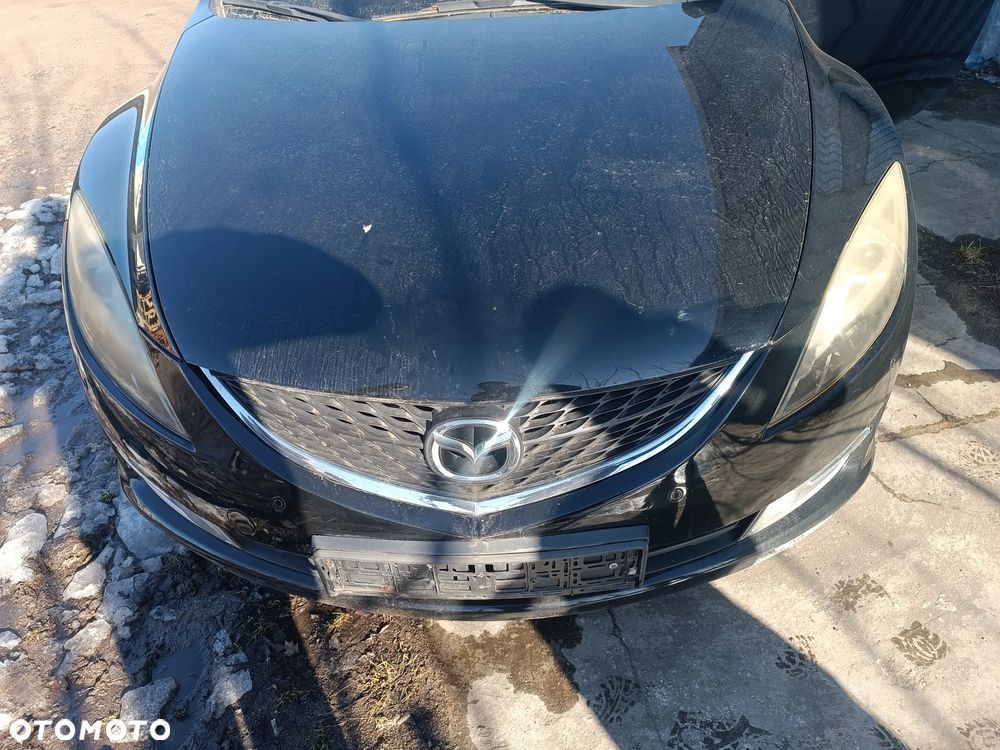 MAZDA 6 GH 2009R KOMPLETNY PRZÓD CZARNY BN9RA MASKA ZDERZAK PAS CZOŁOWY KOMPLETNY BŁOTNIK LAMPY EUROPA - 1