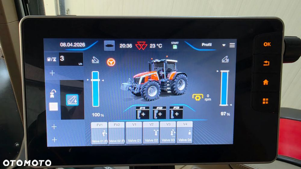 Massey Ferguson 8S.245 Dyna 7   Pneumatyka  7726 dyna VT 824 Profi  Valtra S  Massey 7S 8S.225 Valtra G FENDT 724 Transport - 5