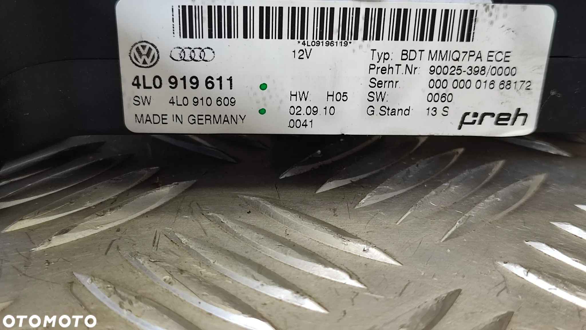 AUDI Q7 4L 05-15R PANEL STEROWANIA MMI RAMKA TUNELU WYBIERAKA CZARNY 4L0919611 - 3