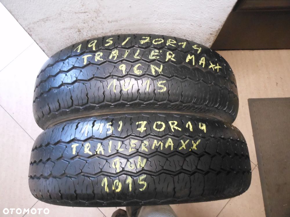 Opony 195/70r14 trailermaxx radial rainforced 7,5mm lato para - 1