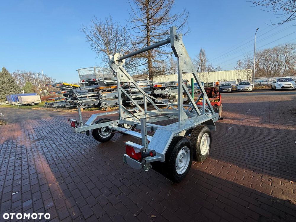 Niewiadów Przyczepa kablowa do przewozu szpuli bębna Niewiadów KB-35 średnica bębna 260cm 3500kg - 7