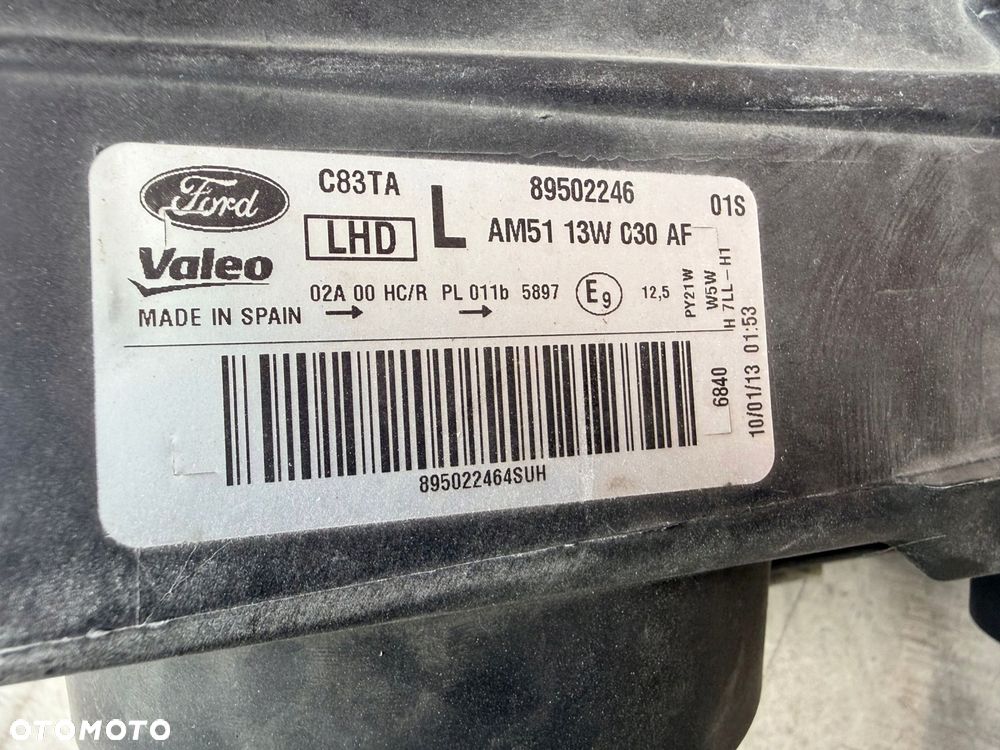 Lampa przednia FORD C-MAX MK2 II ZWYKŁE KOMPLET EUROPA ORYGINALNE VALEO - 7