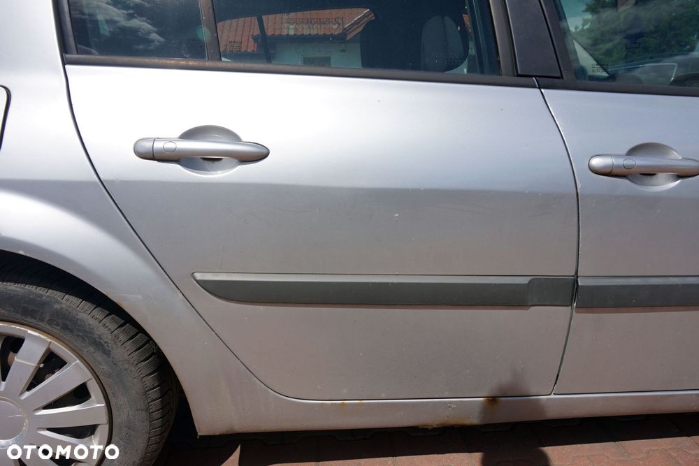 DRZWI TYLNE PRAWE MEGANE II PH2 LIFT 5D HB TED69  SREBRNY RENAULT 2006-2008 - 2