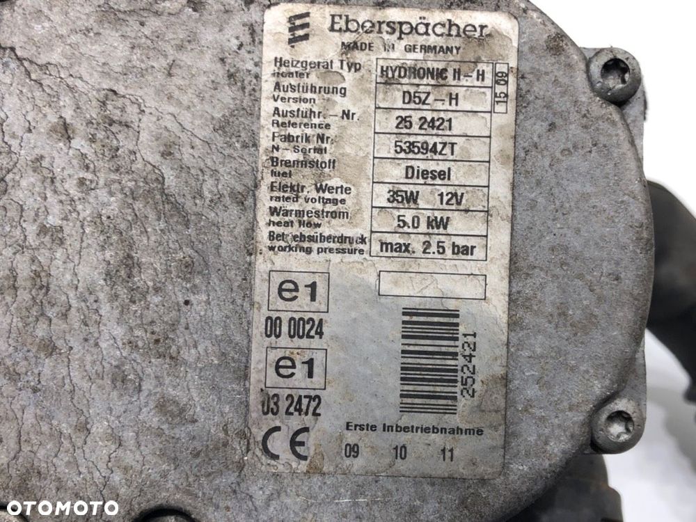 WEBASTO - 414.00 PLN - TOYOTA AURIS (_E15_) 2006 - 2012 1.4 D-4D (NDE150_) 66 kW [90 KM] olej - 6