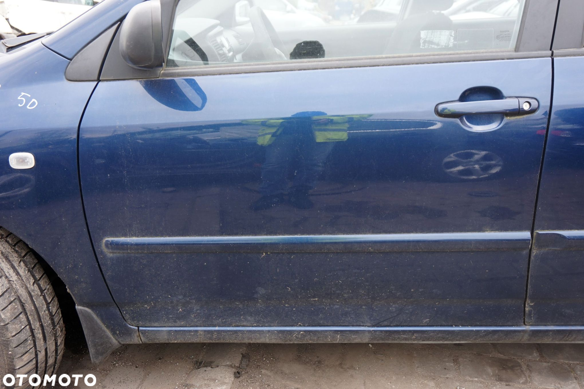 DRZWI PRZEDNIE LEWE COROLLA E12 LIFT 5D HB 8P4  GRANATOWY TOYOTA 2004-2007 - 3